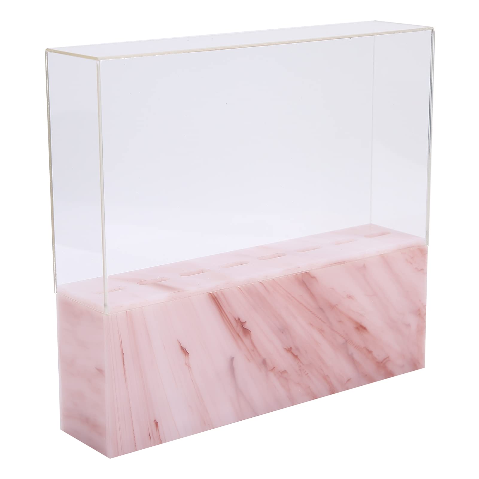 LXIANGN 8-fach Pinzettenhalter Mit Staubschutz – Stylisches Acryl-Regal Für Wimpernpinzetten & Beauty-Werkzeuge (Rosa)