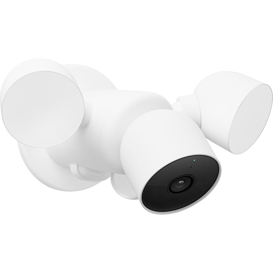 Google Nest Cam ホワイト Google Nest Cam z reflektorem – na zewnątrz z kablem