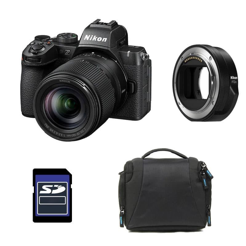 Kit Photo Personnalisé crée à l'aide de NIKON Z50 II + Z 18-140 + Sac + Carte SD 8 Go