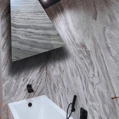 Eternal Parquet Pannello Rivoluzionario Di Rivestimento Interno-Esterno In Vera Pietra Flessibile 61X122X0,3Cm Cilian