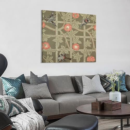Affiche William Morris 2 impression sur toile haut de gamme 60x60 - 3