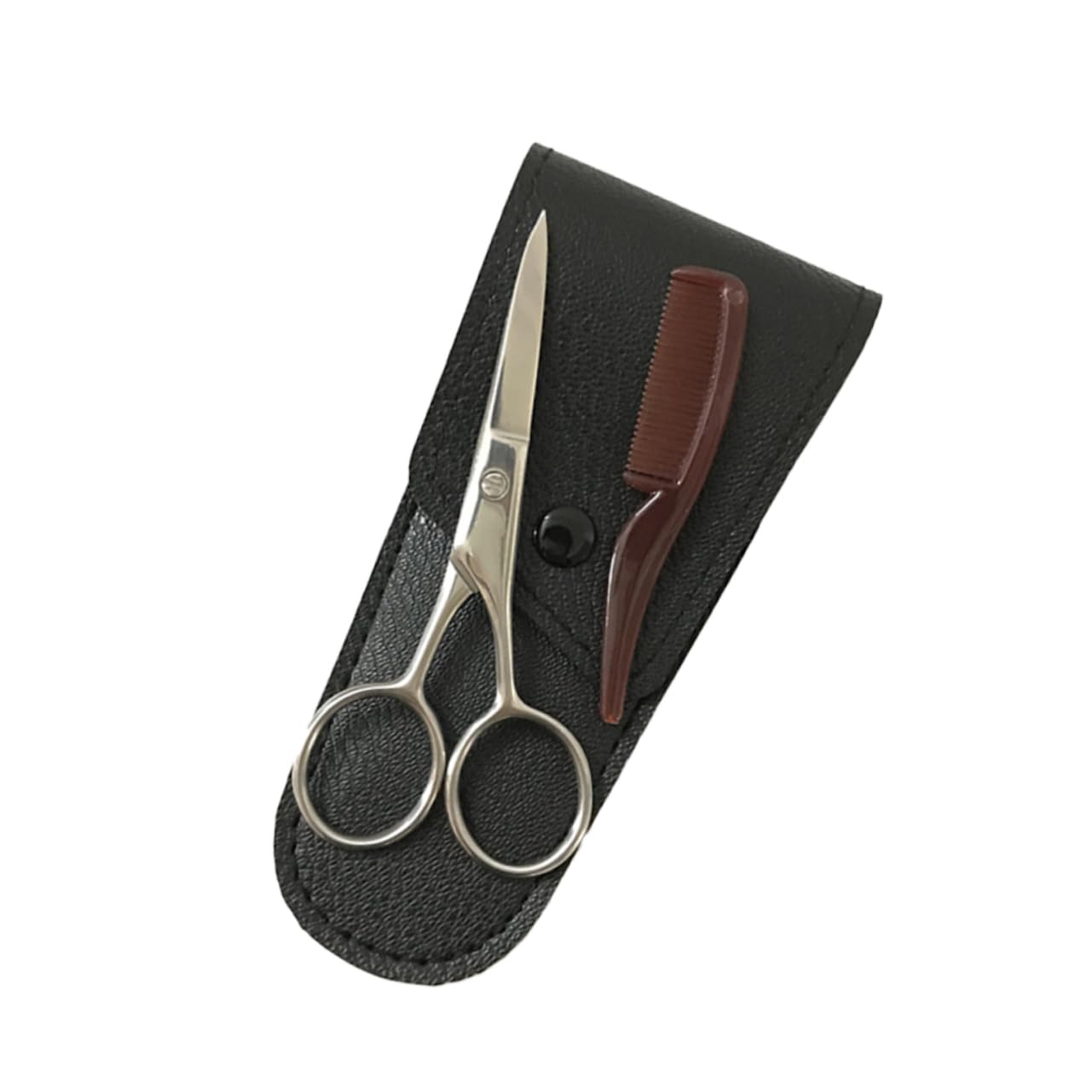 FRCOLOR 3 Set di Forbici per Baffi da Uomo Set di Rifinitura per Barba Forbici per Sopracciglia Forbici in Acciaio Inossidabile Uso da