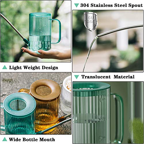 Vaupan Plant Gieter, roestvrij staal lange uitloop gieter Pot met 500ml fijne mist spuitfles voor water geven Indoor… - Afbeelding 5