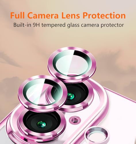 Image of Magnetic for iPhone 17 Case with Privacy Screen Protector & Full Camera Cover,[Non-Yellowing] Shockproof Clear Phone Case Compatible with MagSafe Women Girls for iPhone17,Pink