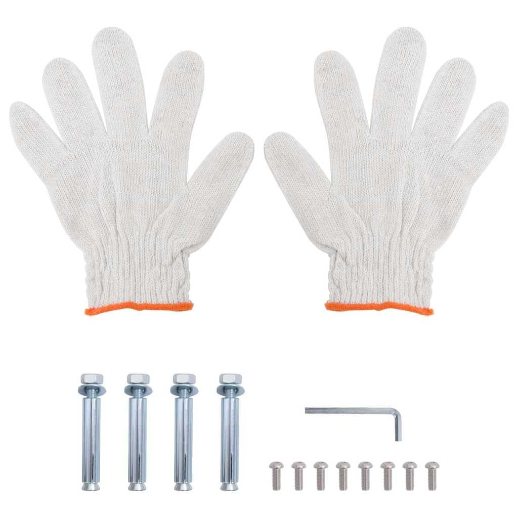 vidaXL Estante de Pared Acero Inoxidable Plateado 100x40x60 cm