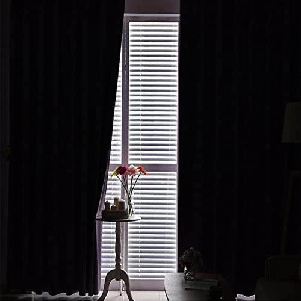 Cortinas Opacas Salon Cortina Aislantes Ojete 2-Piezas Buda 280(w) x250(h) cm Poliéster Reducción de Ruido Negro Gris Blanco Moderno Dormitorio Decoración Cortina