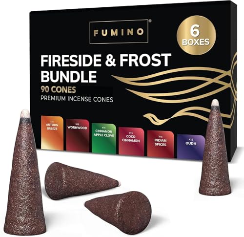 Fumino Räucherkegel-Set Kamin & Frost Multipack - Frische...