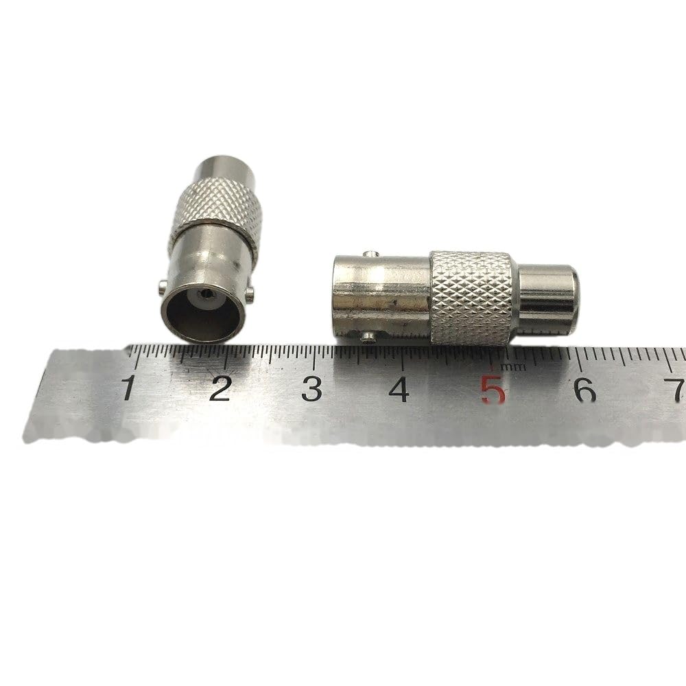 100 szt. BNC żeńskie gniazdo wtykowe do żeńskiej wtyczki F/F Jack adapter łącznik do złącza CCTV