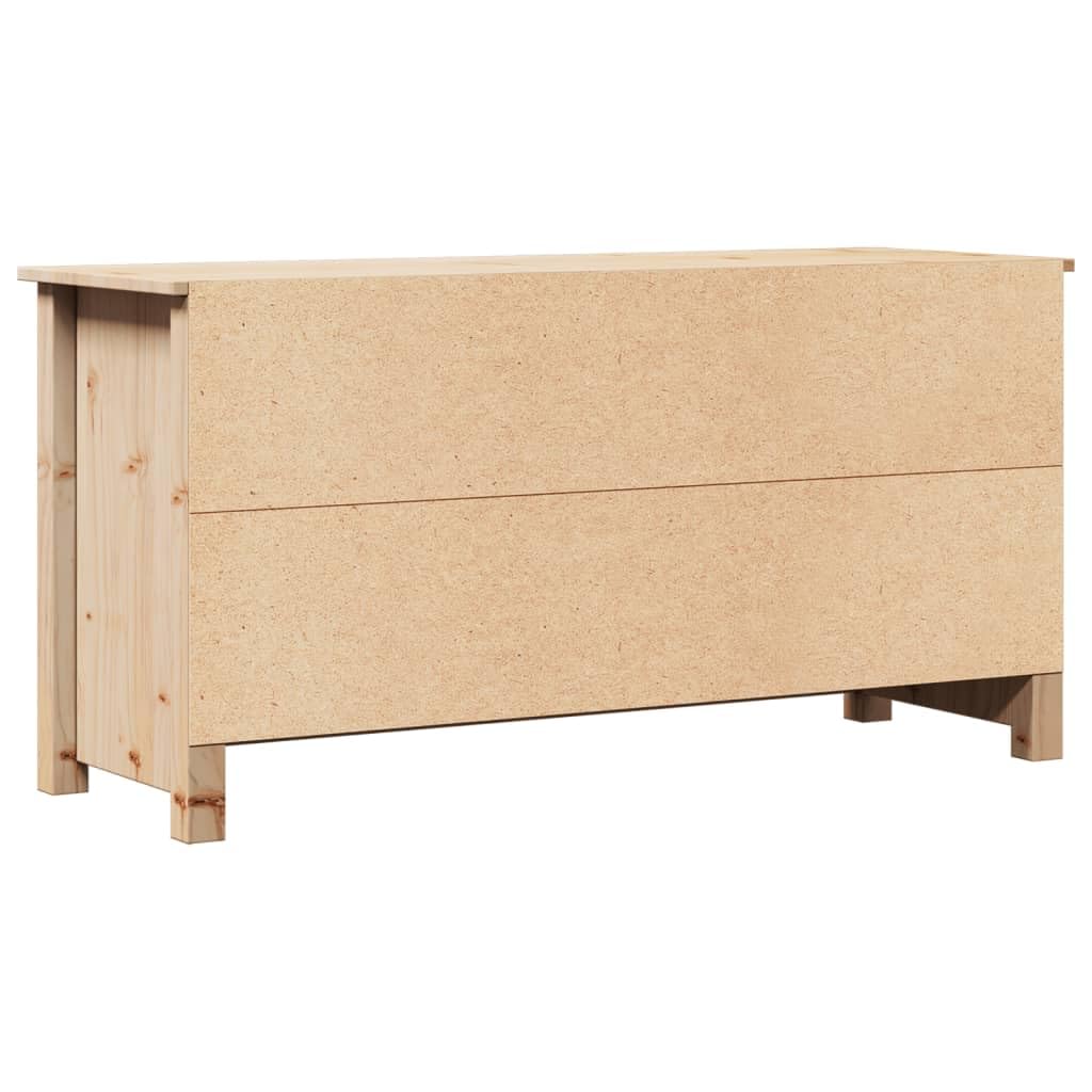vidaXL Mobile Porta TV 103x36,5x52 cm in Legno Massello di Pino