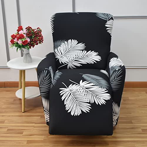Housse de fauteuil inclinable extensible imprimée 4 pièces en spandex lavable BA-4