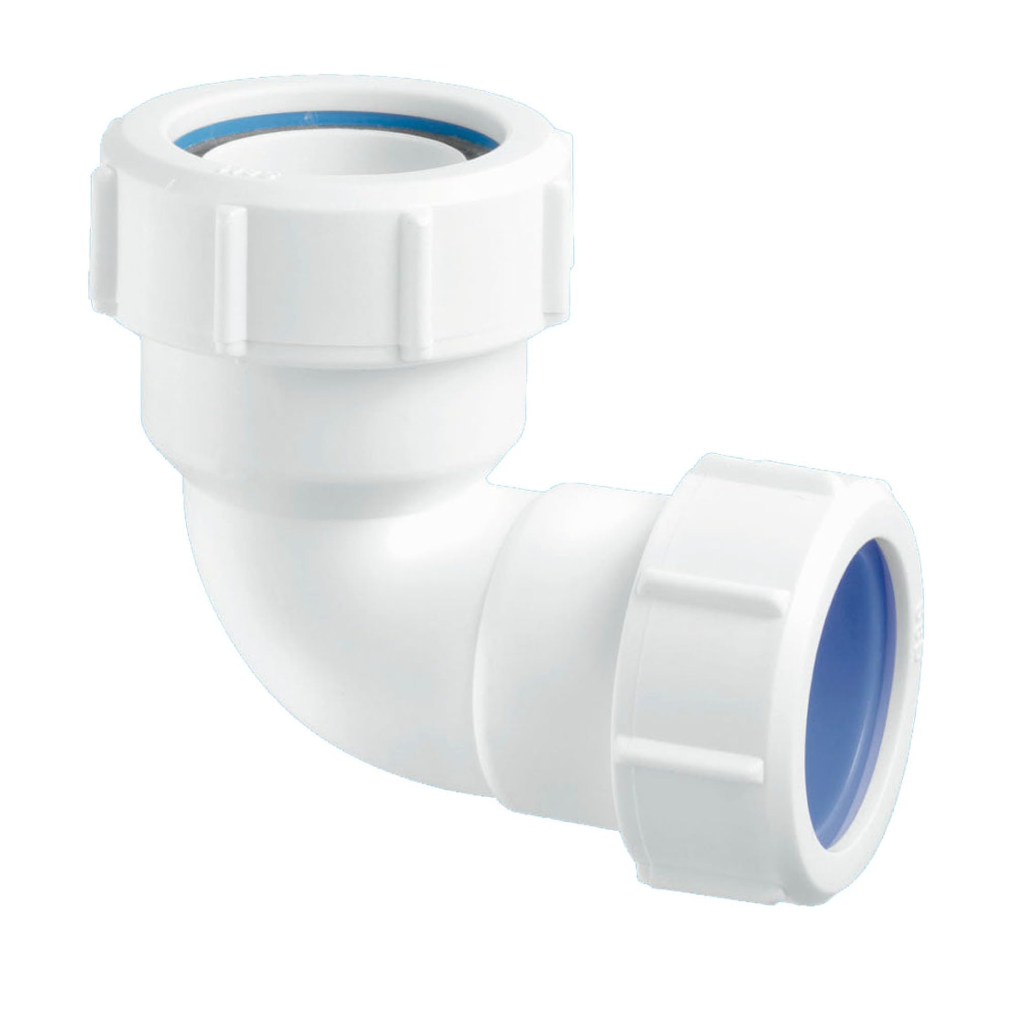 McAlpine 1.25" x 32mm 90° Multifit Bend - White