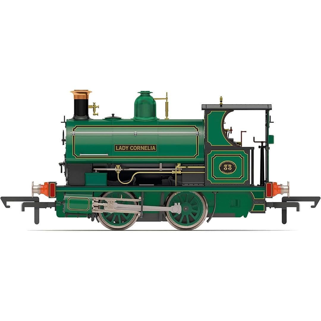 Hornby R3869 Dowlais Ironworks, Peckett W4 Class, 0-4-0ST, 33 Lady Cornelia - Era 2 Locomotive - Steam, Green, OO Gauge