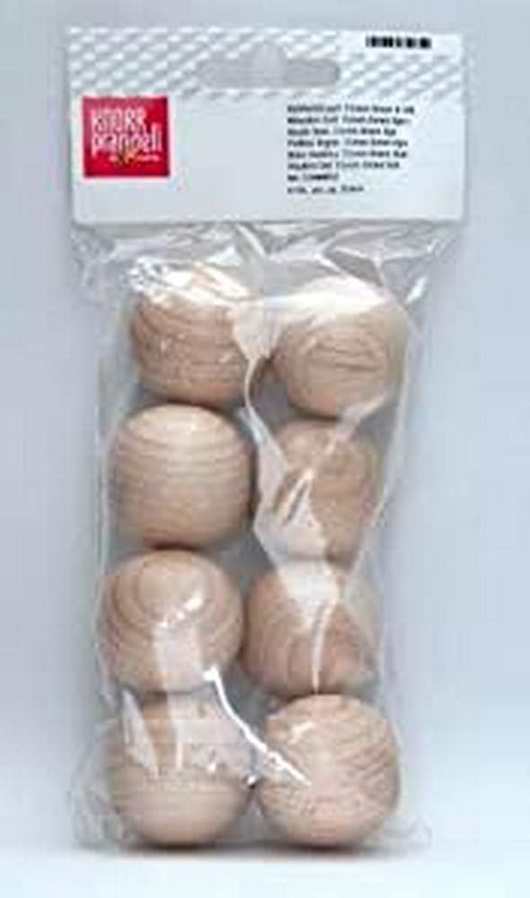 Knorr Prandell 35 mm 8-Piece FSC Wooden Ball, Natural 2460352