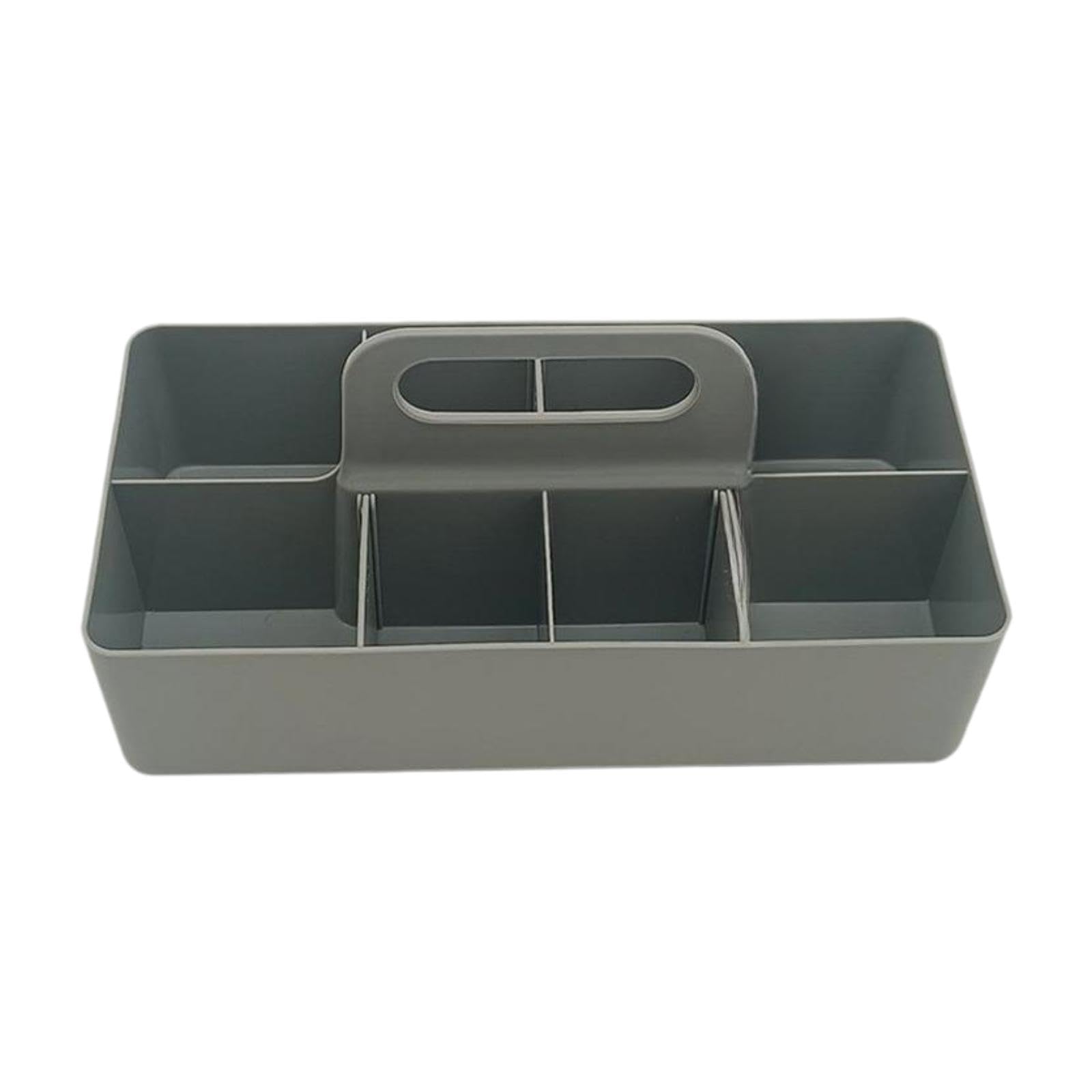 Organisateur salon empilable panier divisé gris pour ranger une table basse nette