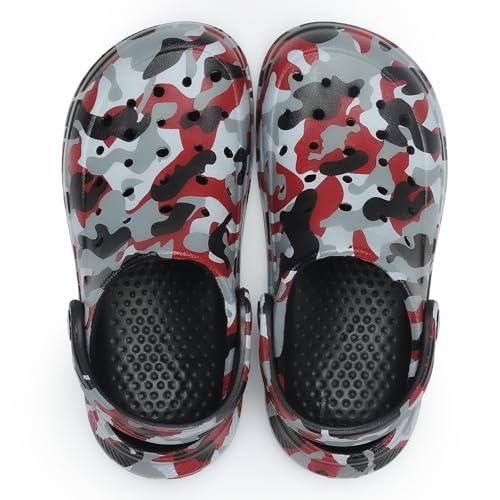 Image of Kids Tie Dye Garden Clogs for Boys Girls | Lightweight Slip-On Water Shoes with Arch Support