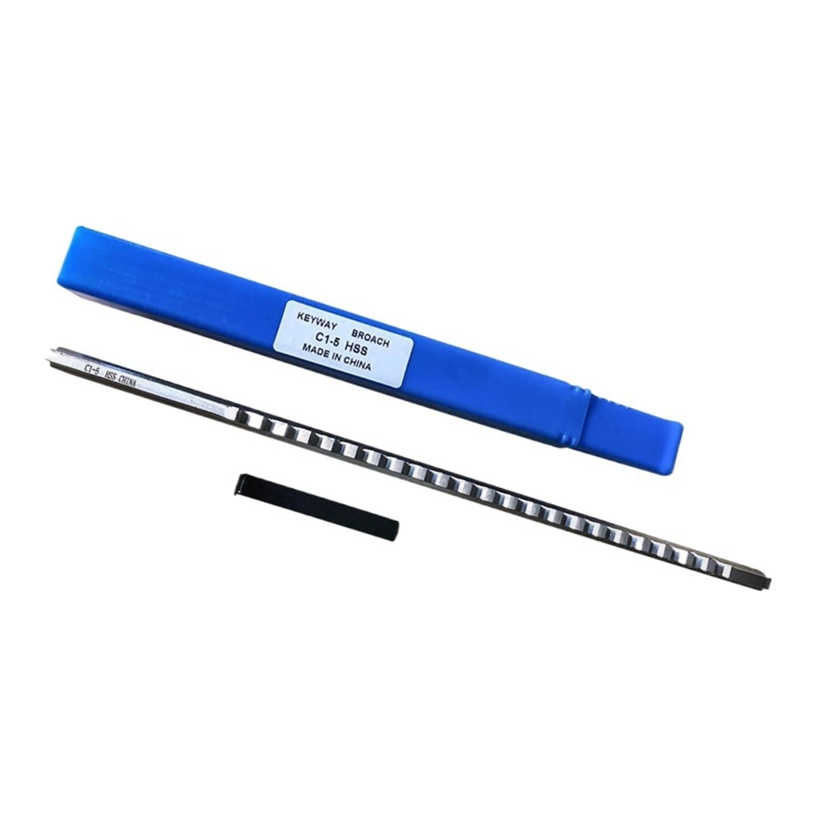 Broccia per chiavetta di Grado C, Misura metrica/Pollici, in Acciaio rapido, utensile da Taglio per chiavetta per fresatrice CNC, tornio, Lavorazione dei Metalli, tornio (5/16" C)