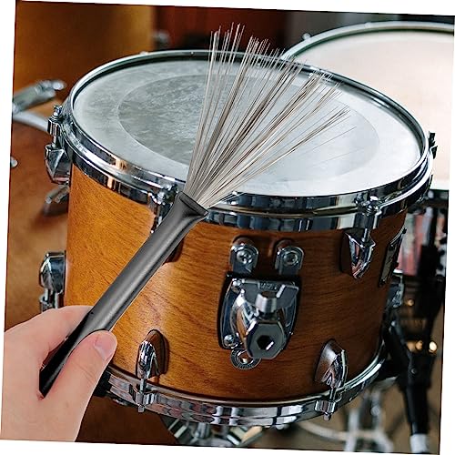 FRCOLOR 1 Set de Baquetas y Cepillos de Alambre para Batería con Bolsa de Almacenamiento, Mango Cómodo para Jazz, Ideal para Principiantes y Músicos, Accesorios Portátiles miniatura 4