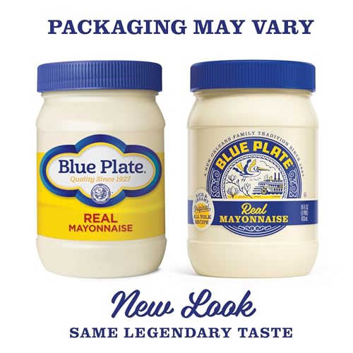 Image of Blue Plate Real Mayonnaise, 16 Fl Oz Jar (Pack of 12)