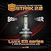 Stark 2.0 Luxx ES Series 80W 9000LM All-in-One 360° LED COB-Flip Chip Conversion Kit Cool White 6000K 6K Pair Bulbs Fog Lights - H10 (9140 9145)