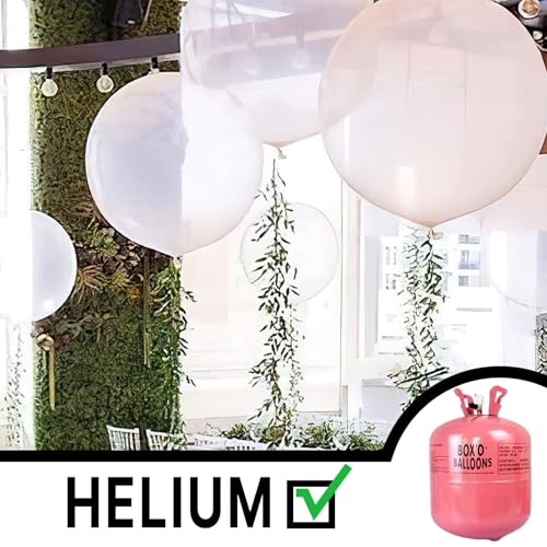 Image of PartyWoo Clear Balloons 4pcs 36 Inch Transparent Latex Helium Balloons for Graduation Wedding Baby Shower Bridal Shower Engagement Gender Reveal Anniversary Birthday Party Decorations Clear-Y2