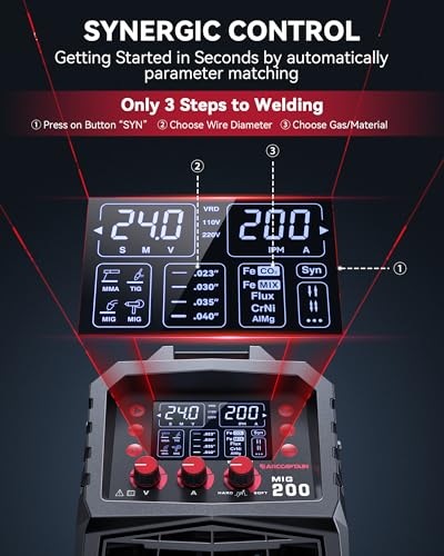 ARCCAPTAIN 200Amp 6-in-1 MIG