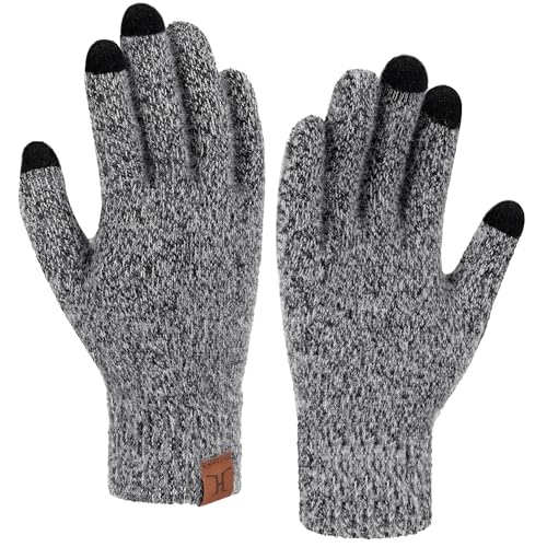 Bequemer Laden Mujeres Invierno Guantes Termicos Tactiles de Punto para Clima Frío Guantes Trabajo Esqui Running Regalo Mujer