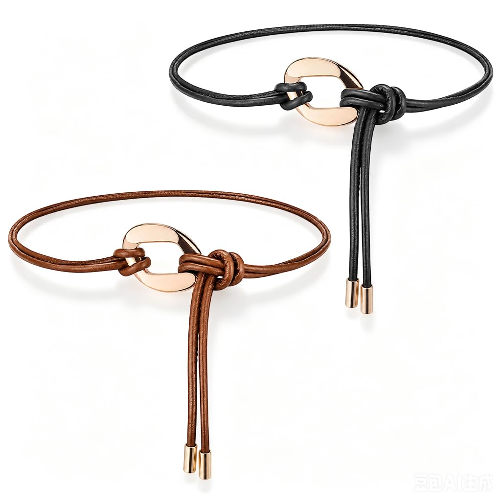 sannidhi Women PU Leather Double Strap Skinny Belt for Dressing-picture-8