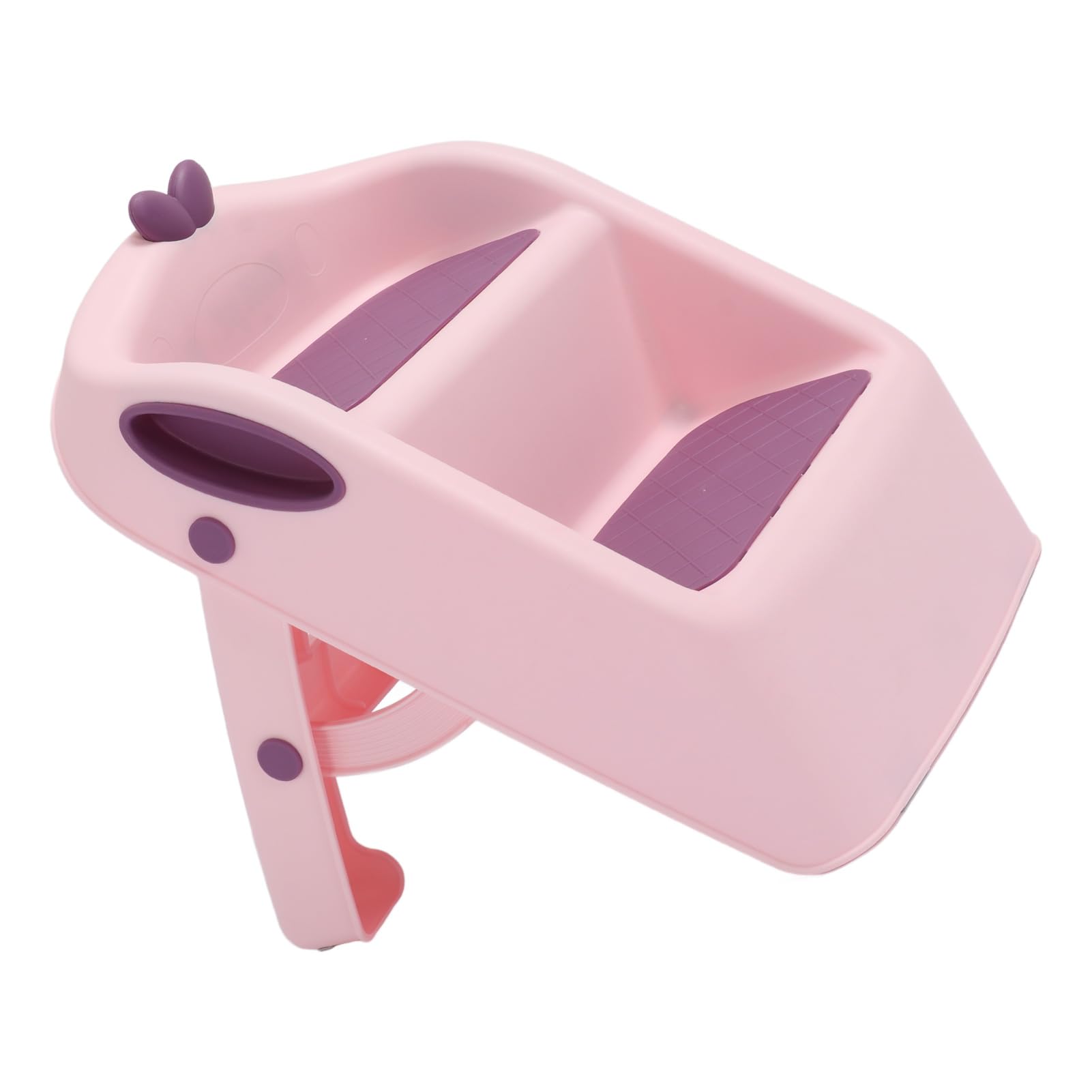PUSOKEI Taburete de Entrenamiento para IR Al Baño de 2 Escalones Antideslizante |Taburete de Lavabo Plegable 3 en 1 para Baño e Inodoro para Niños Pequeños (Pink)