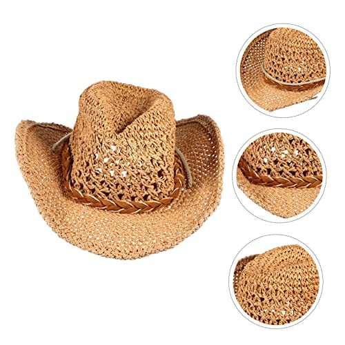 Boy Girl Wide Brim Straw Beach Hat Sun Visor for Lightweight Hat for Outdoor Activities Beach Vacations and Family Fun2