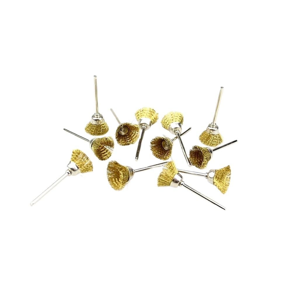 Compatibile per 100 spazzole rame gambo 3mm trapano manuale