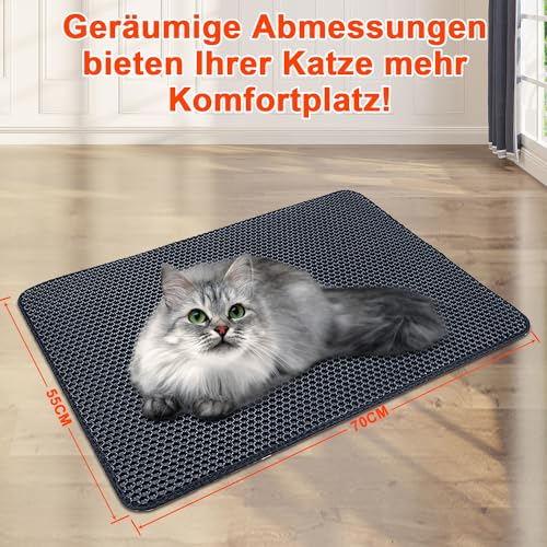Katzenstreu-Matte AidSci 70 x 55 cm für Katzentoiletten