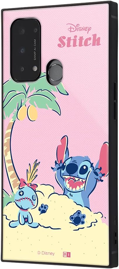 OPPO Reno5 A / Disney Character / Shock Resistant Hybrid Case KAKU / Lilo & Stitch, Sand Play
