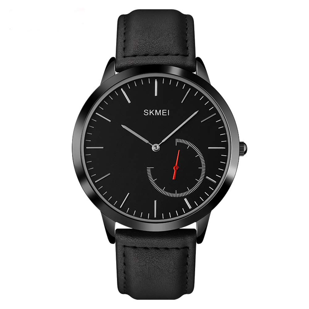 MASTOP Reloj de pulsera analógico de cuarzo para mujer, correa de piel roja, correa de piel roja, reloj de pulsera analógico de cuarzo, impermeable, regalo clásico, casual, correa retro