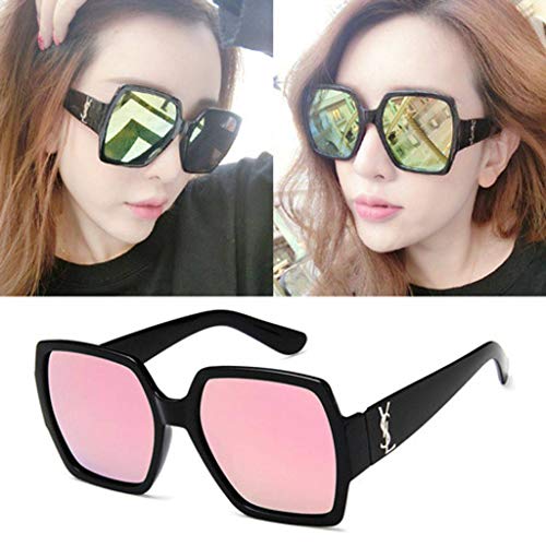 JHLD Lunettes de Soleil Fashion Carr Coloré Lunettes de soleil Rétro Film marin Lunettes-La poudre Cover
