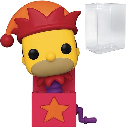 POP The Simpsons: Treehouse of Horror - Jack-in-The-Box Funko ! Figura de vinilo (con funda protectora de caja compatible), multicolor, 3.75 pulgadas