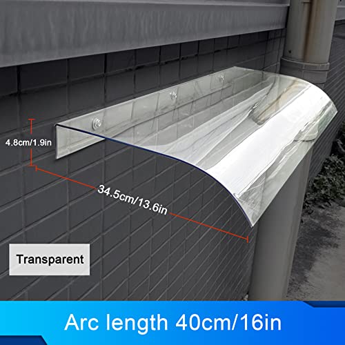 Couverture de protection UV en polycarbonate haute qualité pour auvent de porte de façade - 5