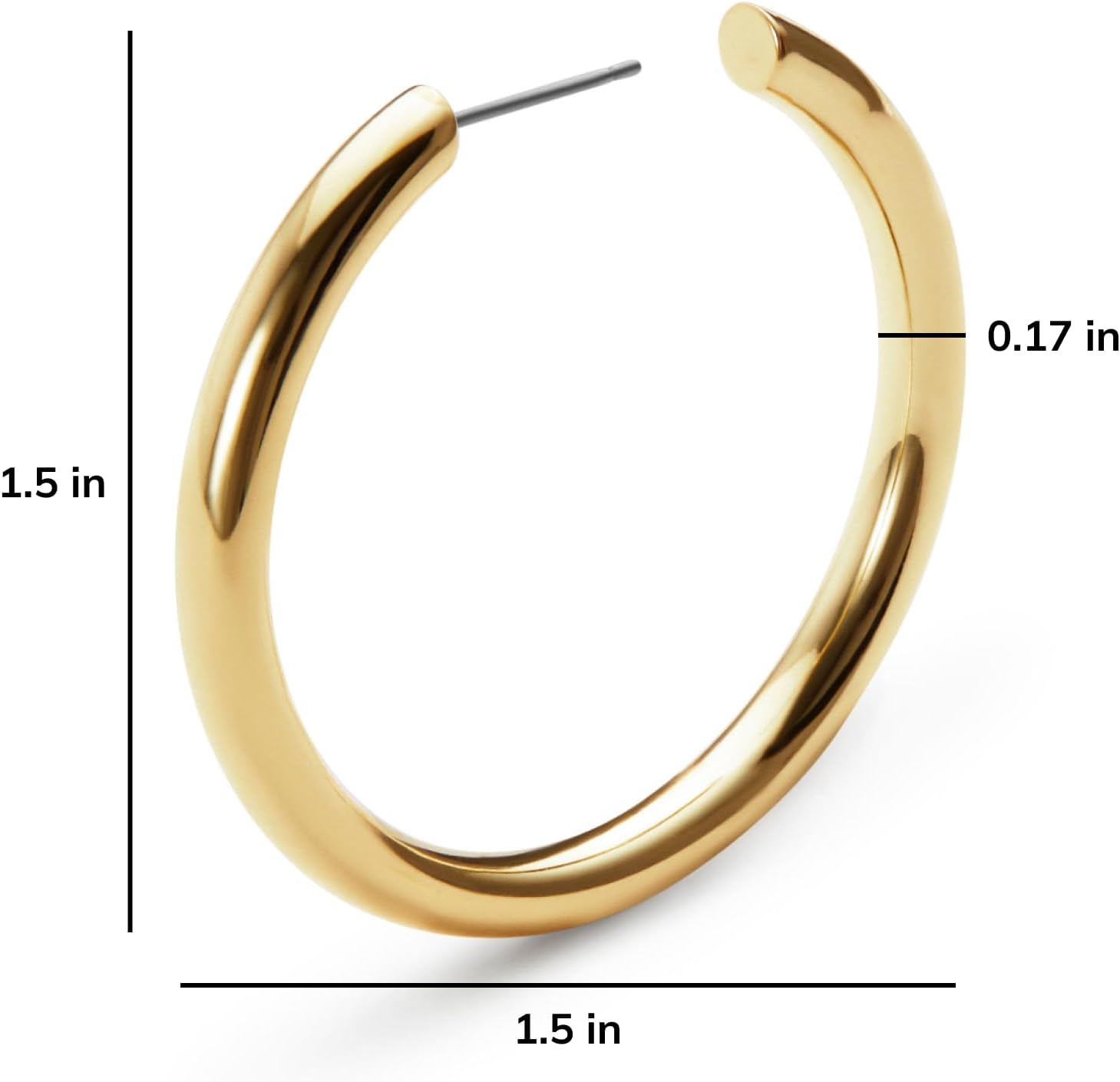 Ana Luisa Hoop Earrings for Women - 14K Gold Plated & Silver Rhodium Plated Assorted Earring Styles - Dainty, Small Gold Hoop Earrings - Hypoallergenic Tarnish-Free Jewelry - Image 5