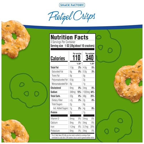 Image of Pretzel Crisps Garlic Parmesan On-the-Go Bag, 3 Oz (Pack of 8)