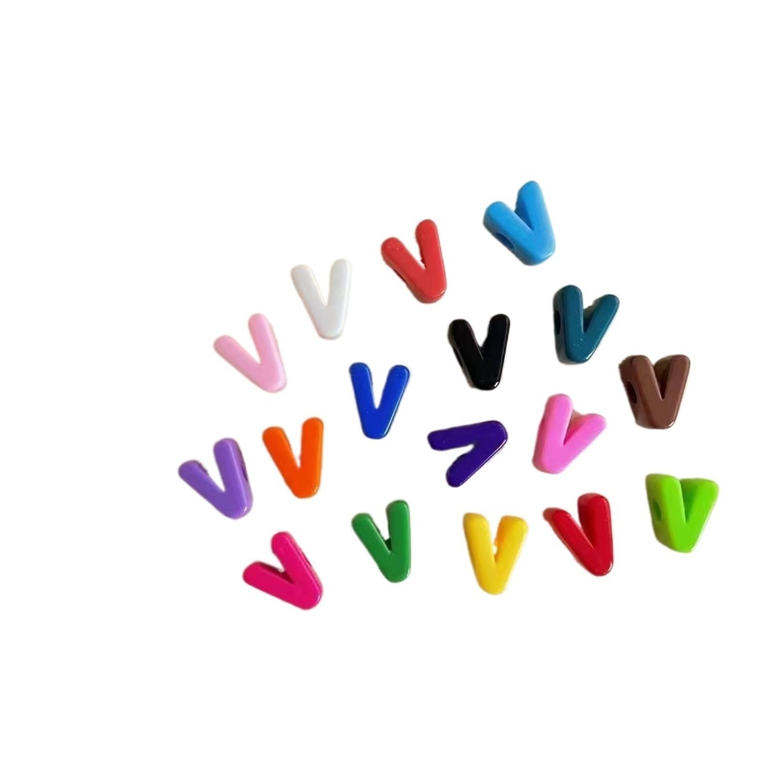 Perles lettres pour fabrication bijoux et accessoires cheveux sans perdre de couleur