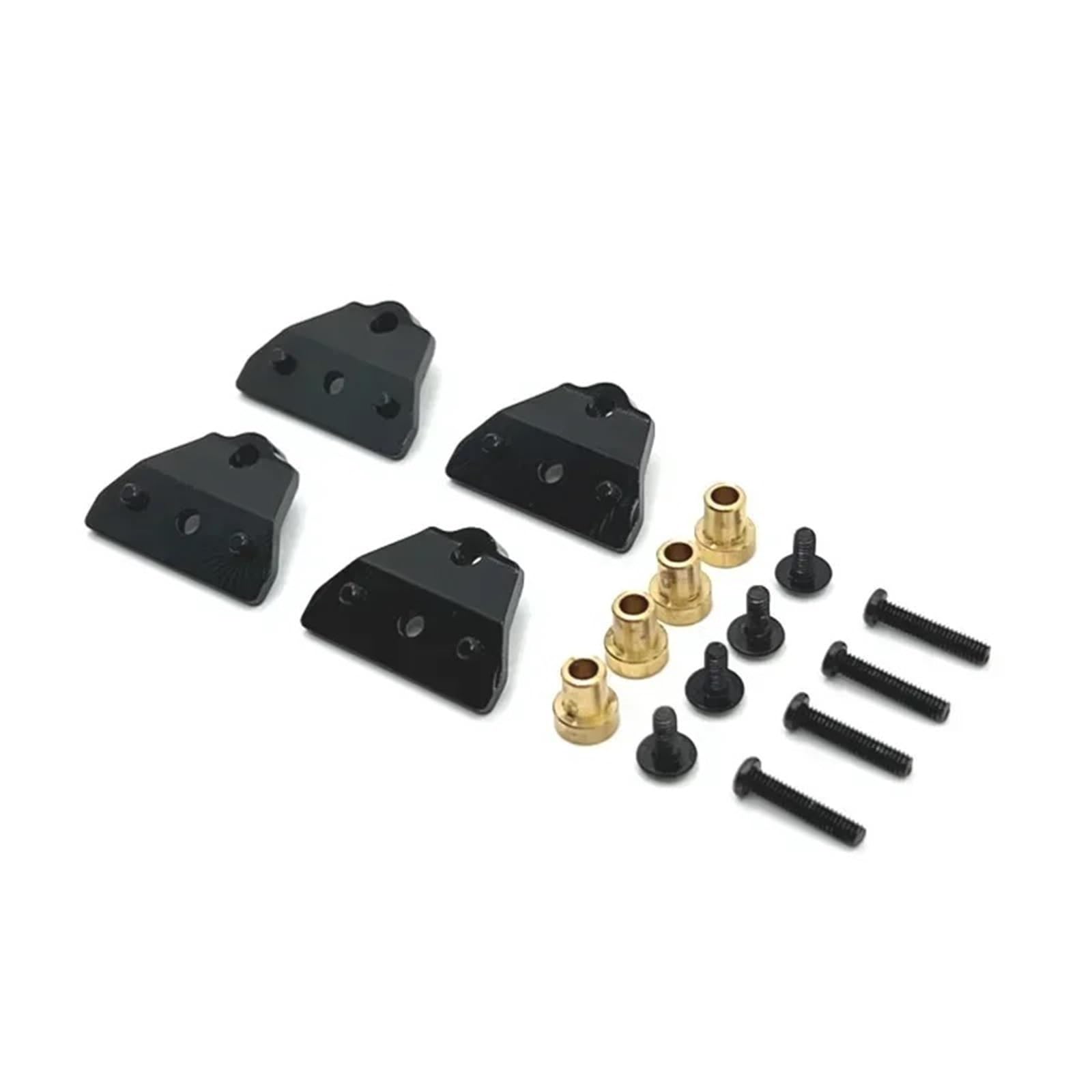 RC Repuestos para MN-78 Exterior Delantero Y Trasero Amortiguador Resorte Piezas Repuesto Coche Teledirigido Mejora Reacondicionamiento Metal(Black)