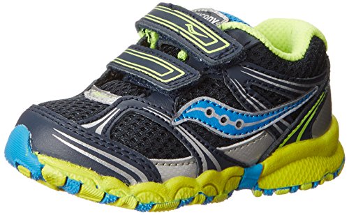 Saucony Boys Blue/Citron/Silver Baby Catalyst HL Running Shoe (Toddler) Size 5 Wide