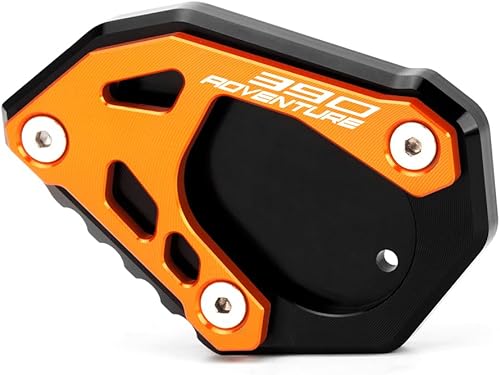 Placa de extensión para soporte lateral de motocicleta compatible con KTM 390 Adventure 2020-2023 Soporte de almohadilla de pie 390 ADV 390ADV