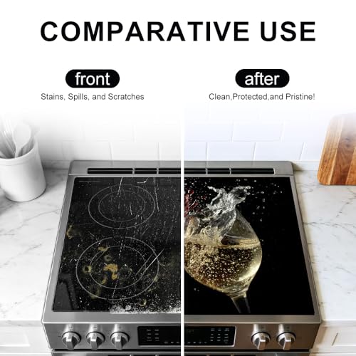 Image of Wine Stove Top Cover for Electric Stove, 28.4 x 20.5 in