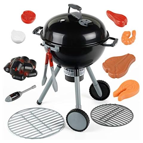 Theo Klein 9401 Weber Kugelgrill Premium mit Licht und Sound | Mit Grillzubehör | Feuerzeug mit Magnetkopf zum Aktivieren des Kohlehaufens | Für Kinder ab 3 Jahren Cover