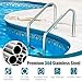 Toolsempire Swimming Pool Ladder, 3-Step Stainless Steel In-Ground Pool Ladder with Non-Slip Steps & Handrails, Heavy Duty Entry and Exit System for Inground Indoor & Outdoor Pools