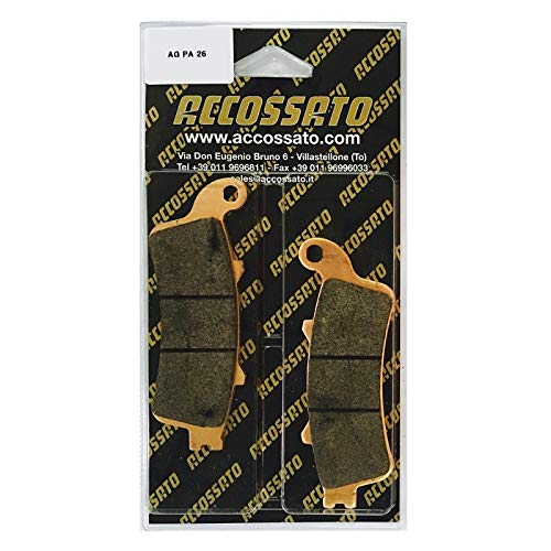 Plaquettes De Frein ACCOSSATO Pour Piaggio 50 Fly (2005) - Lot De 2, Organiques