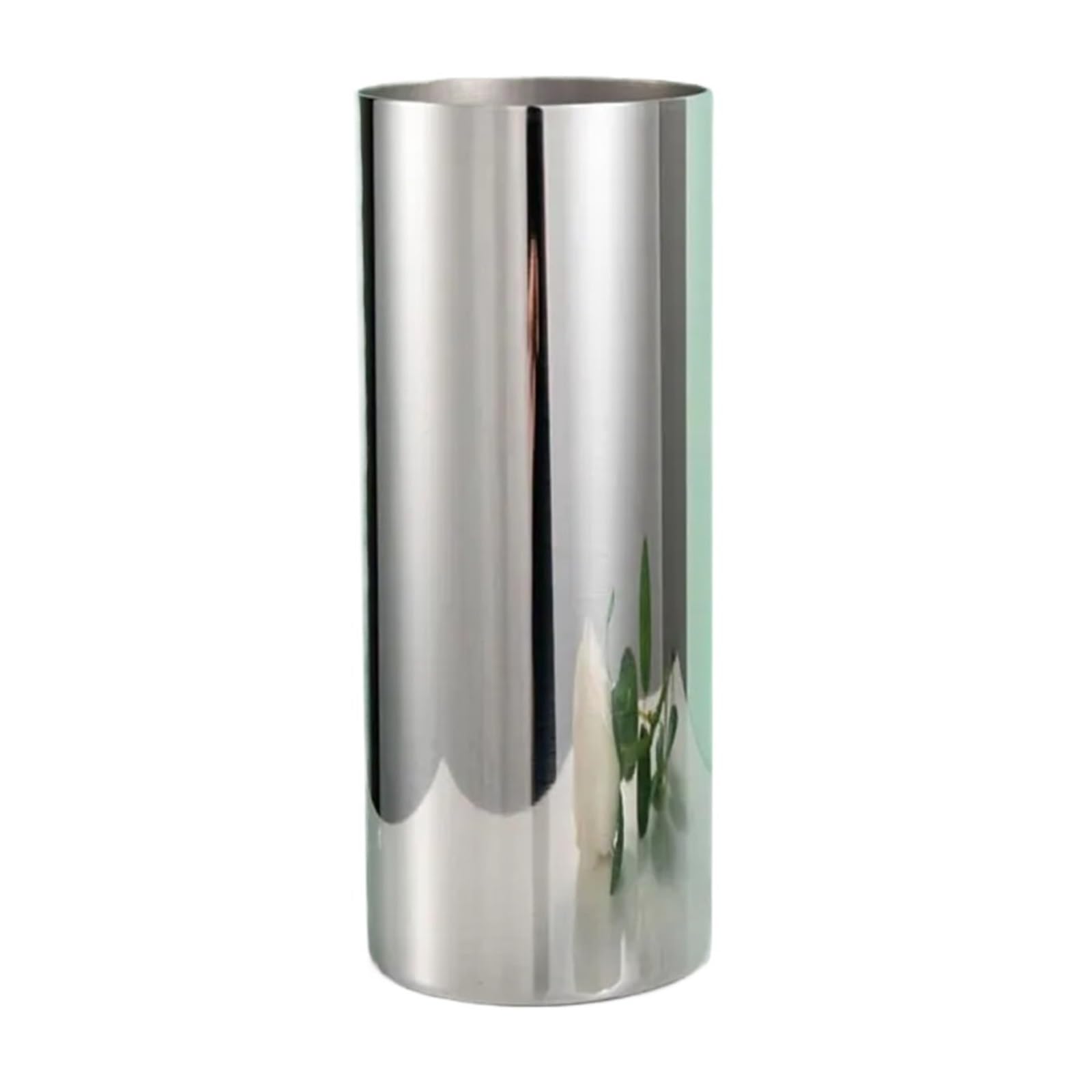 9x28Hcm 304 Stainless Steel Vase Decorative Centerpiece For Home Or Wedding Silver for Wedding Table Centrepiece((mirror)10X25Hcm)