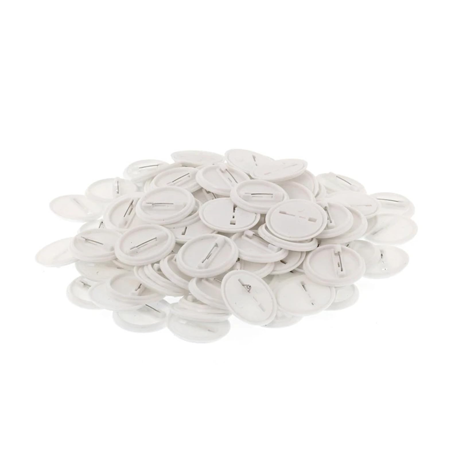 200 zestawów pustych części do guzików 25 mm/37 mm/44 mm/50 mm do maszyny do produkcji guzików, materiały do produkcji okrągłych znaczków DIY Produkcja DIY(50mm)
