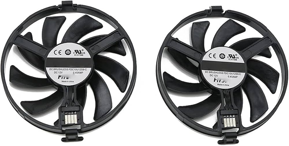 Amazon.com: CCVA FDC10U12S9-C RX480 RX470 Cooler Fan Replace for