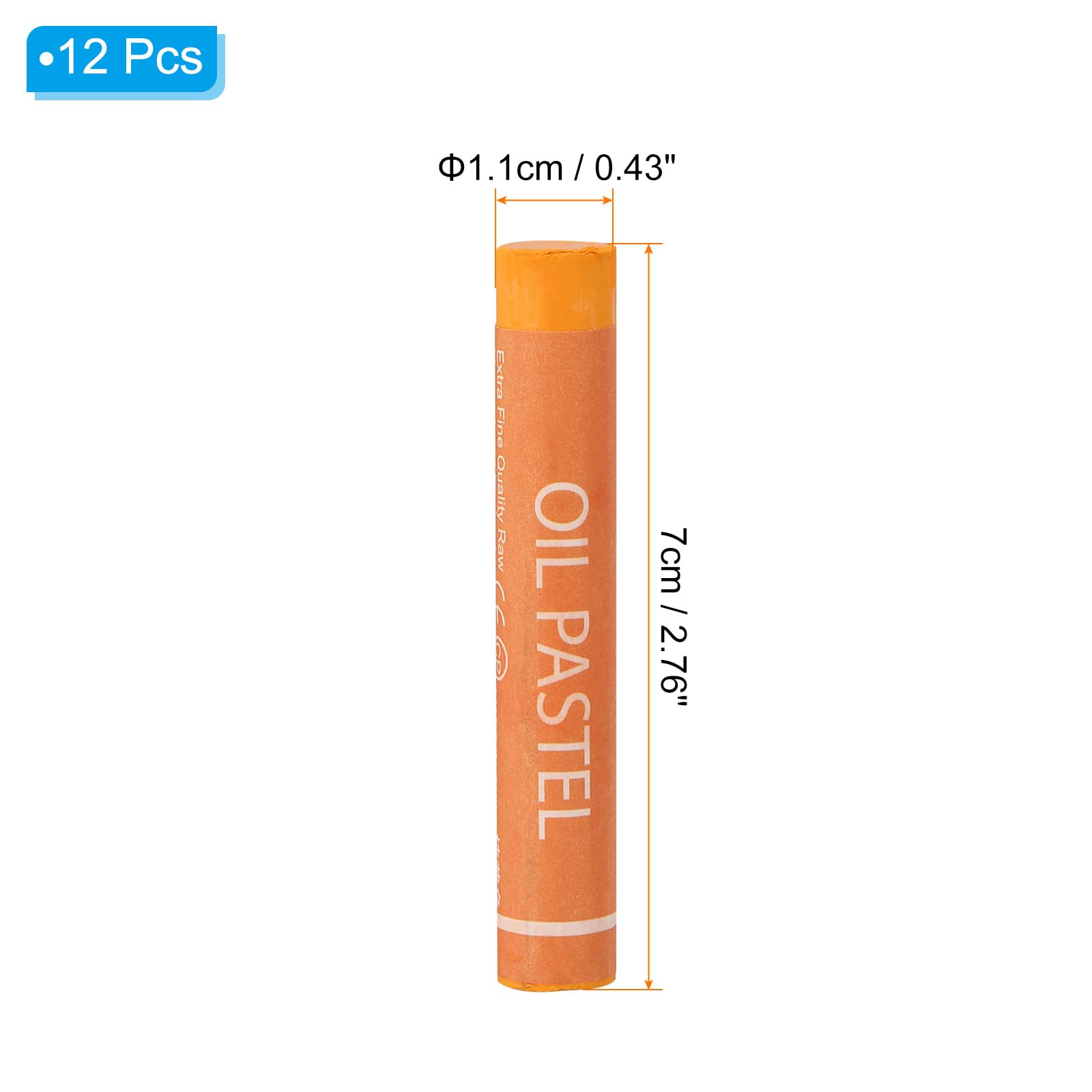 PATIKIL Light Orange Oil Pastels - Image 2